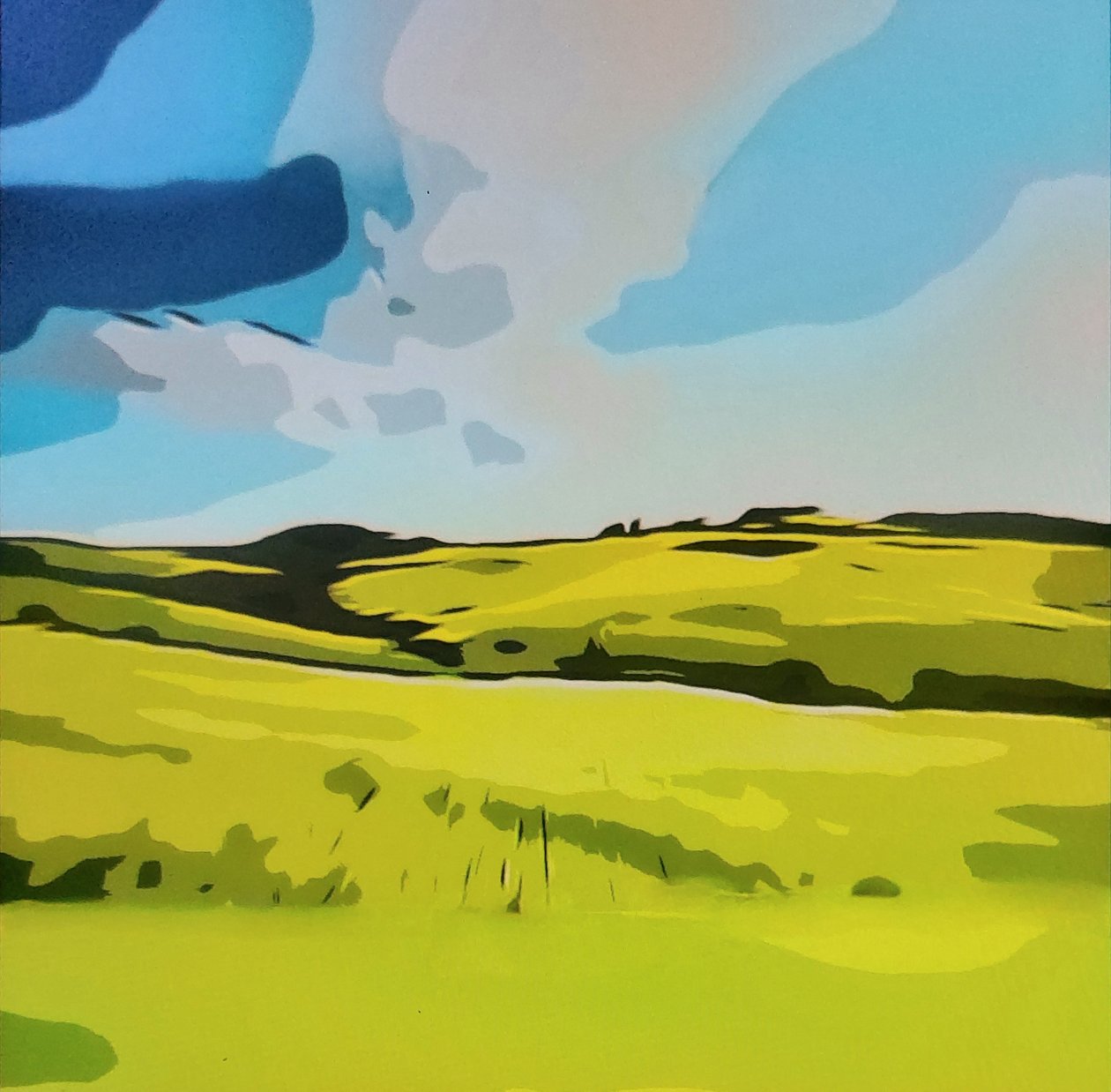 Digitale Landschaft 21 door M. Vet