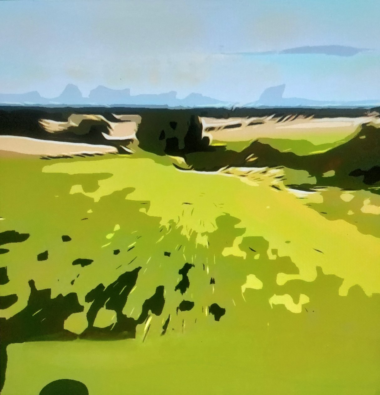 Digitale Landschaft 22 door M. Vet