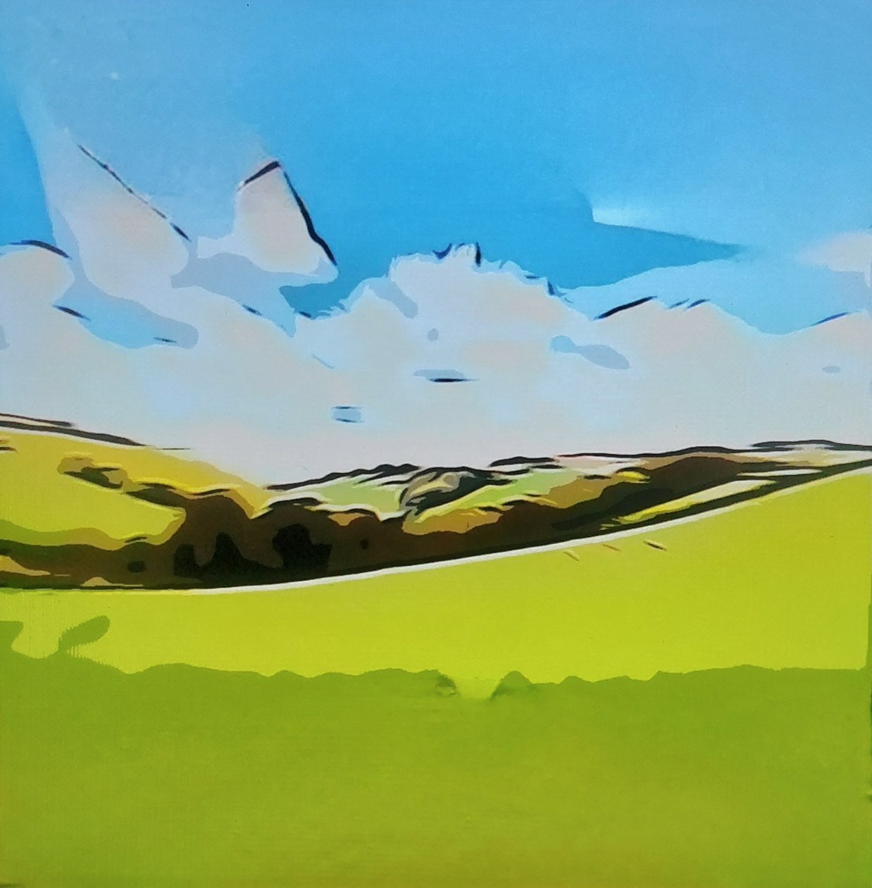 Digitale Landschaft 23 door M. Vet