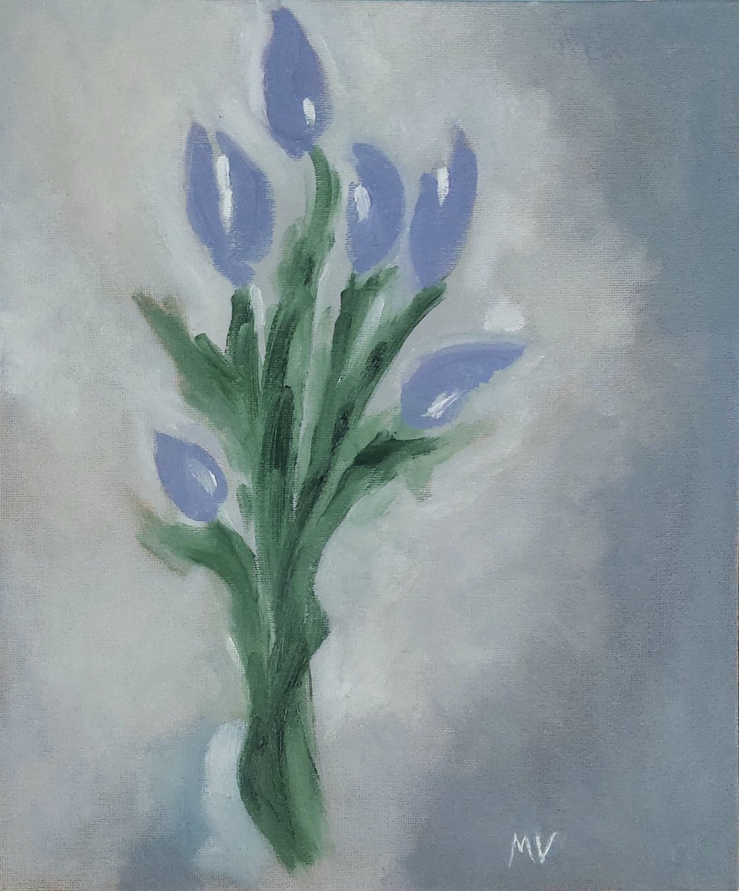 Lila tulpen door M. Vet