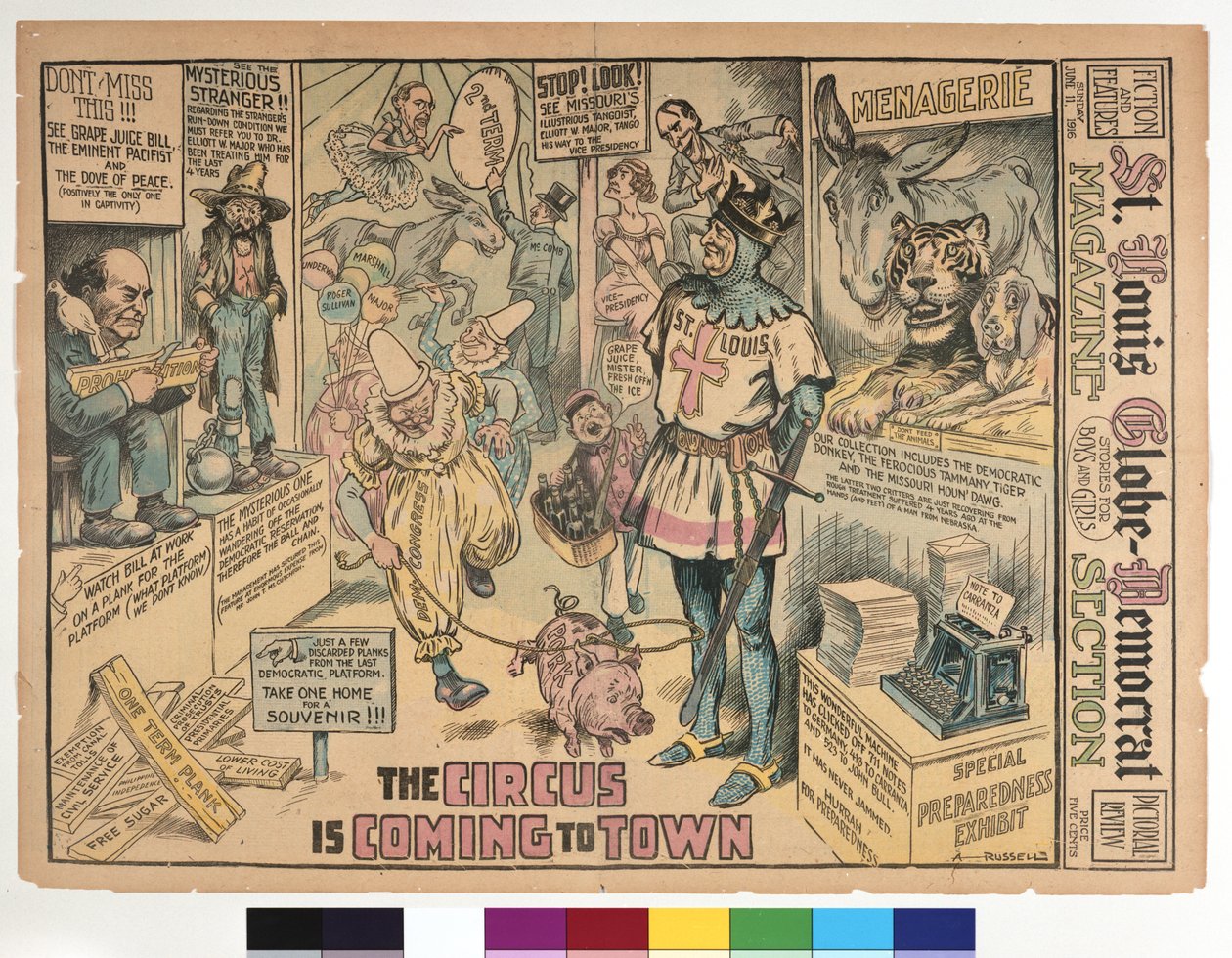 Het Circus Komt naar de Stad door A. Russell