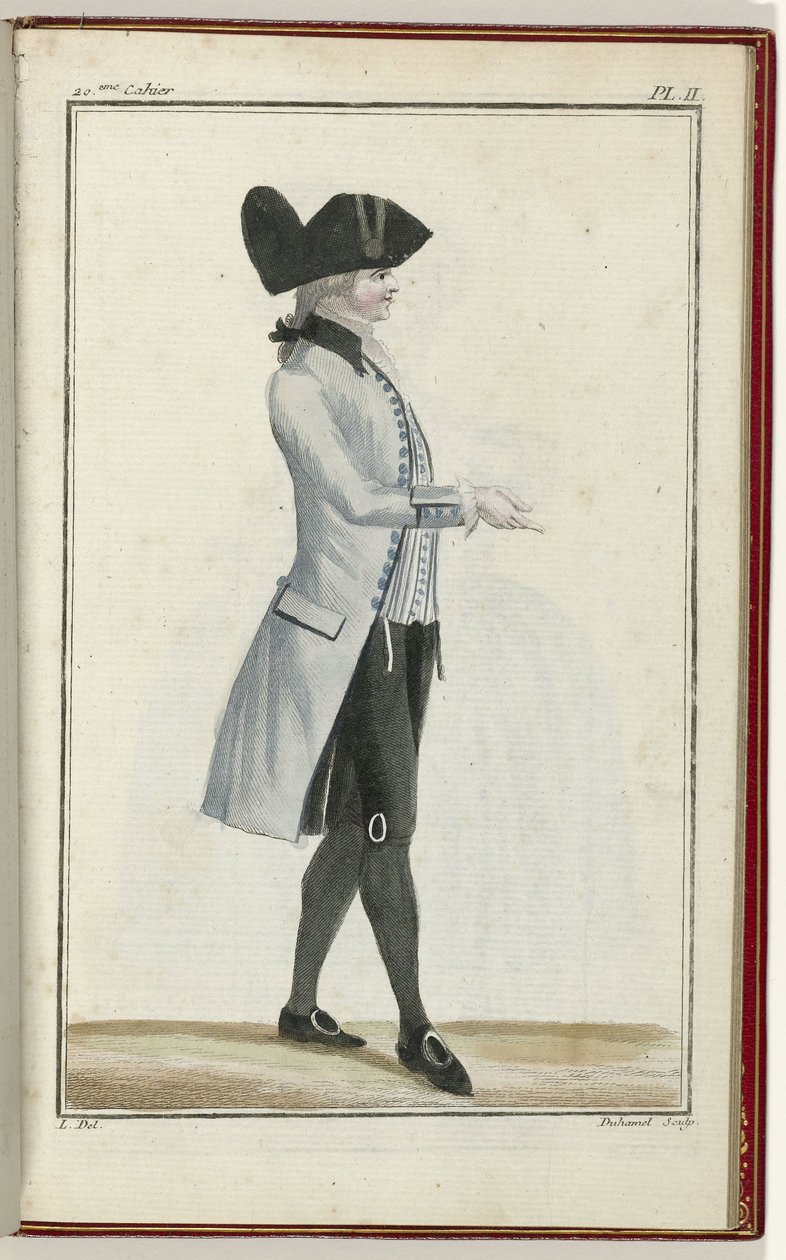 Cabinet des Modes ou les Modes Nouvelles, 1 Septembre 1786, pl. II door A.B. Duhamel