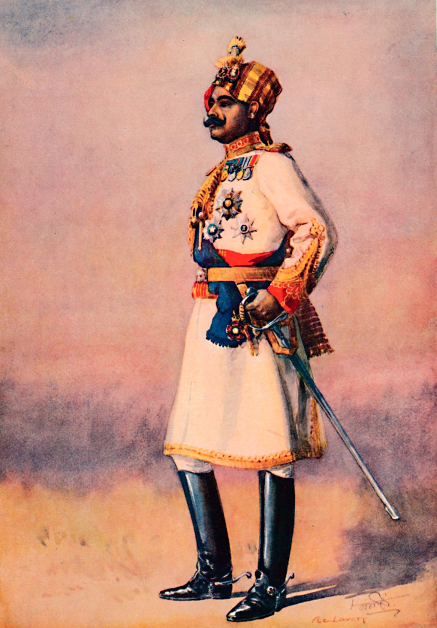 Een Indiase Maharaja, 1913 door AC Lovett