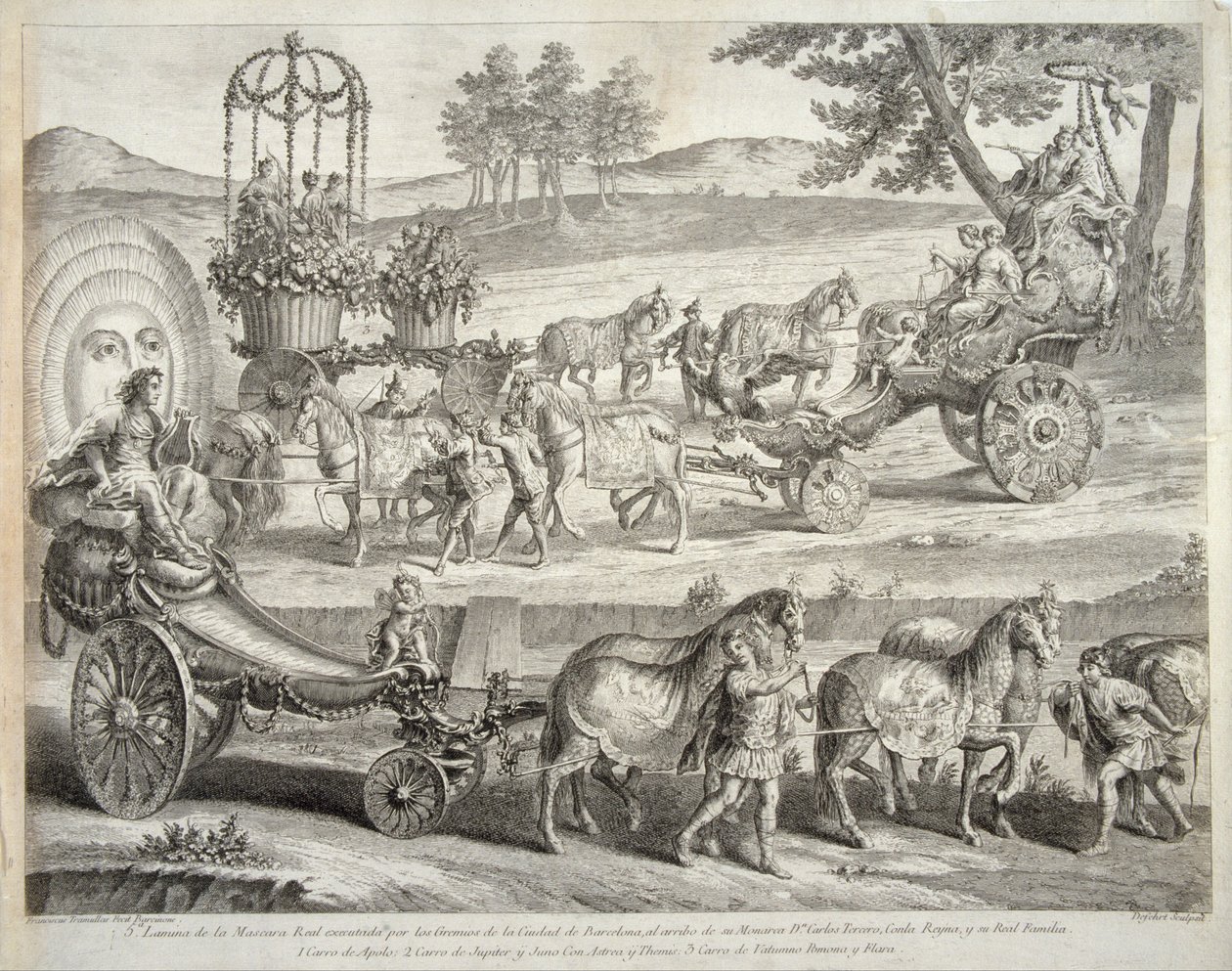 Strijdwagen van Apollo door A.J. Defehrt