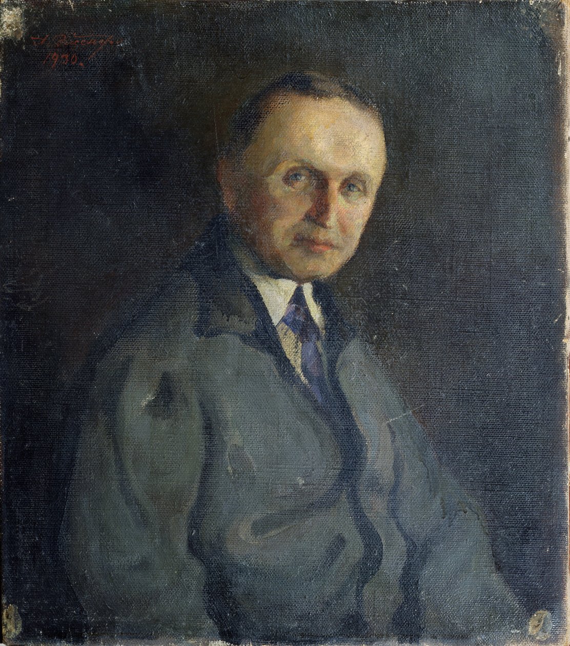 Portret van de pianist Konstantin Igumnov 1873-1948, 1930 door A.K. Elsner