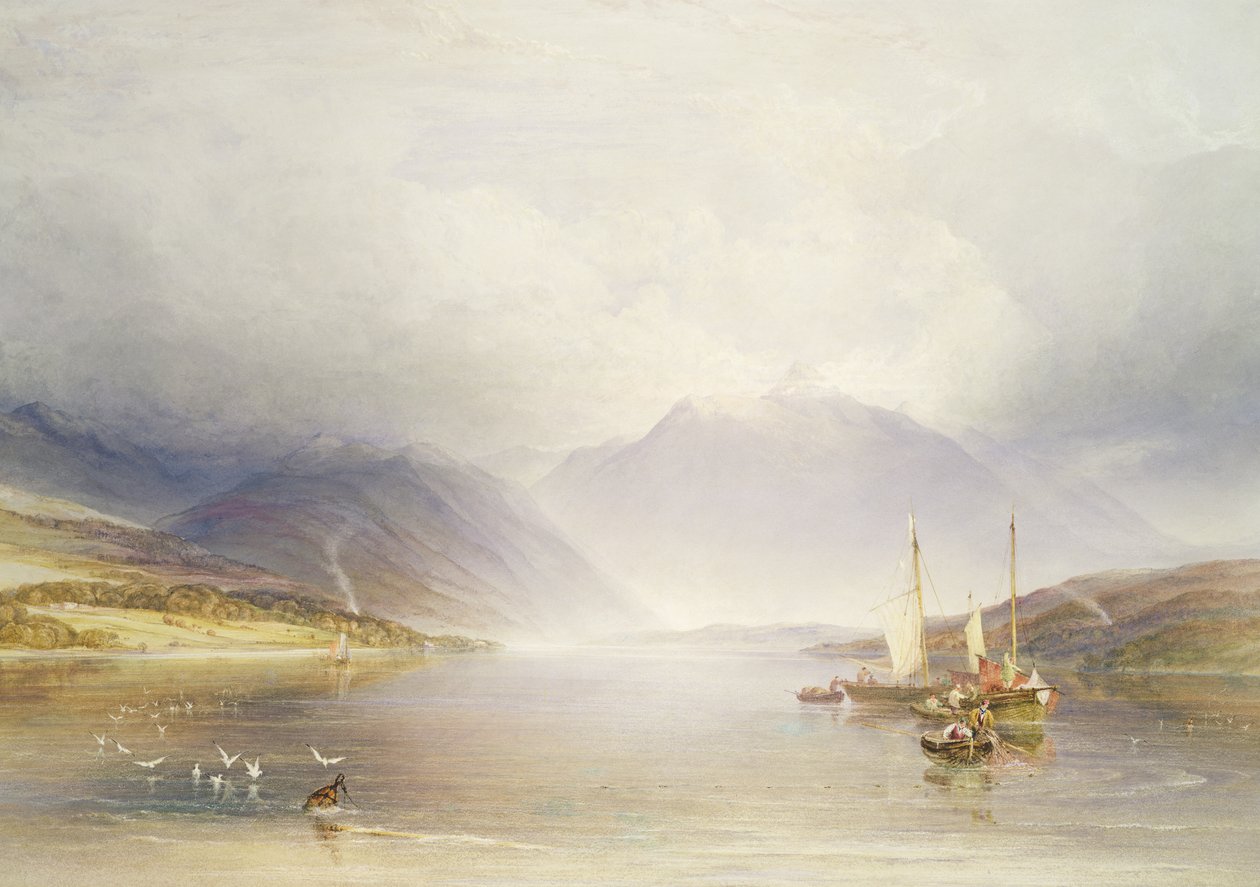Loch Etive, Argyllshire door A.V. Copley Fielding