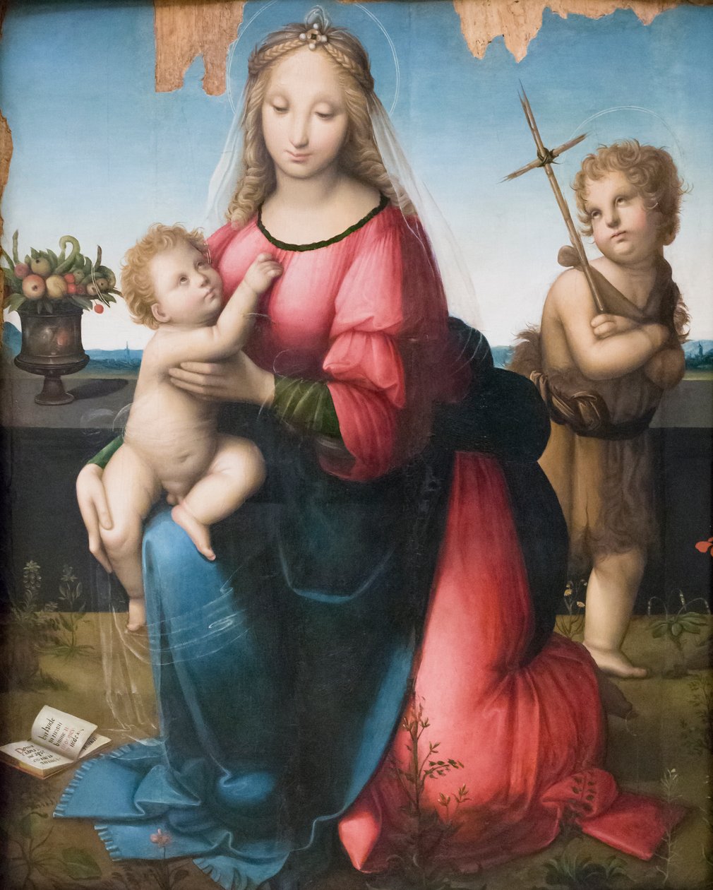 Madonna en Kind met de jonge Johannes door A. (1485 c.1525) Piccinelli