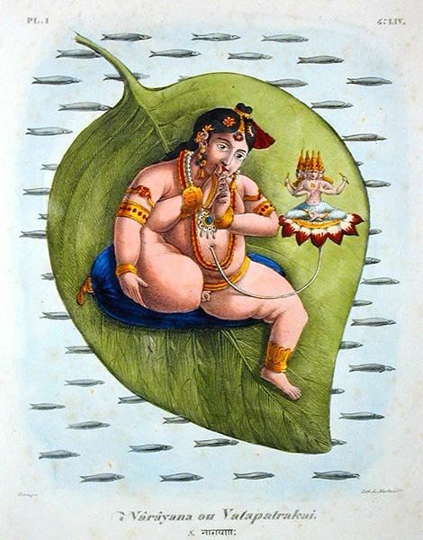 Narayana of Vatapatrakai gegraveerd door de Marlet door A. (after) Geringer