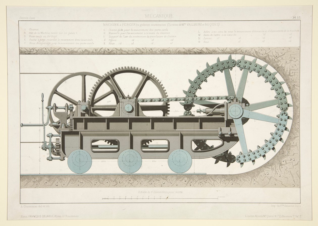 Studie van Tunnelmachine ( door A. Cheneveau