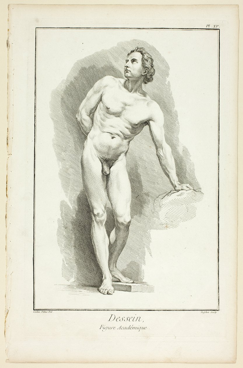 Ontwerp: Academische figuur, uit Encyclopédie door A. J. Defehrt
