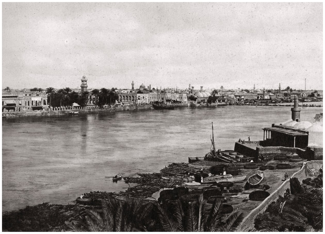 Modern Bagdad, de Stad van de Kaliefen, Irak 1925 door A. Kerim