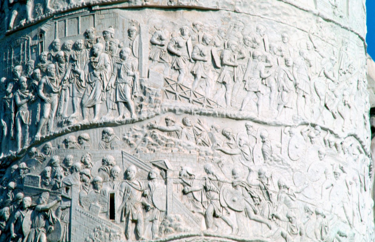 Zuil van Trajanus, Rome, Italië door A. Lorenzini