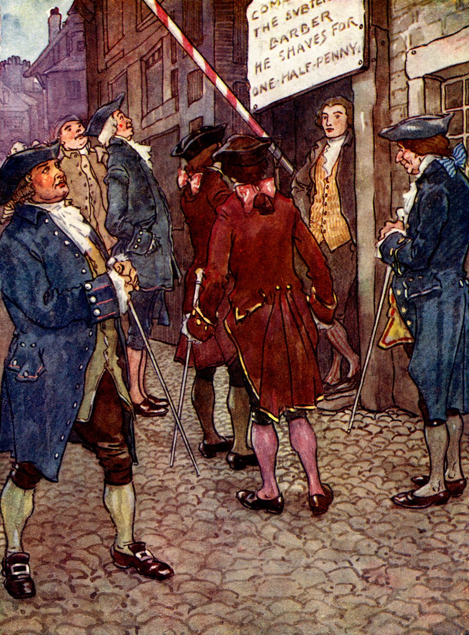 De winkel van Richard werd al snel de mode, 1750s door A. S. Forrest