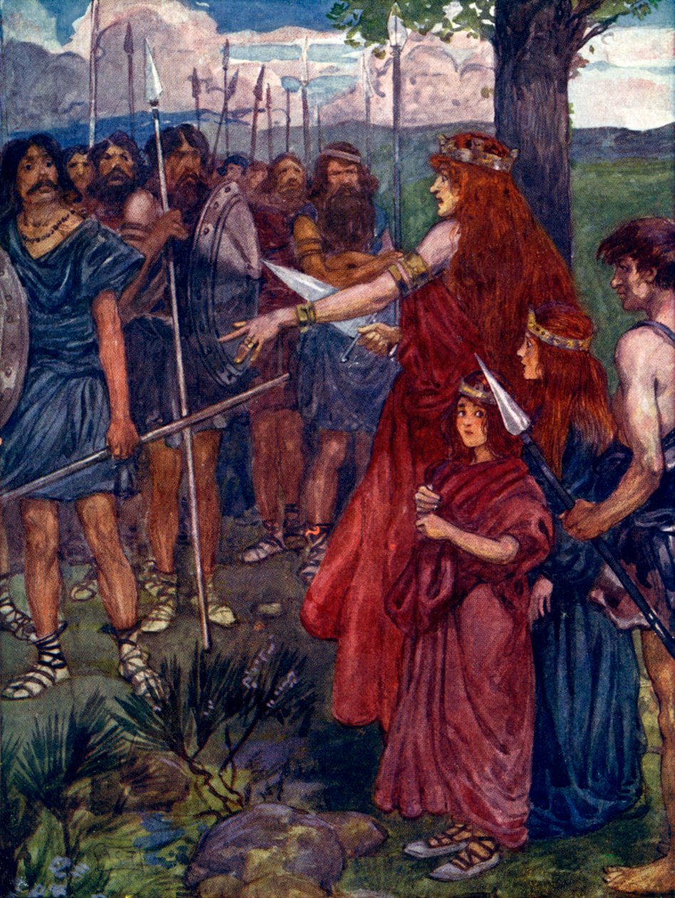 Volg je mij, mannen, ca. 61 AD, 1905 door A. S. Forrest