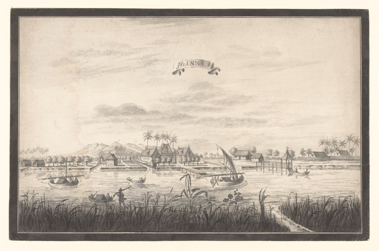 Gezicht op Joanna door A. de Nelly (possibly)