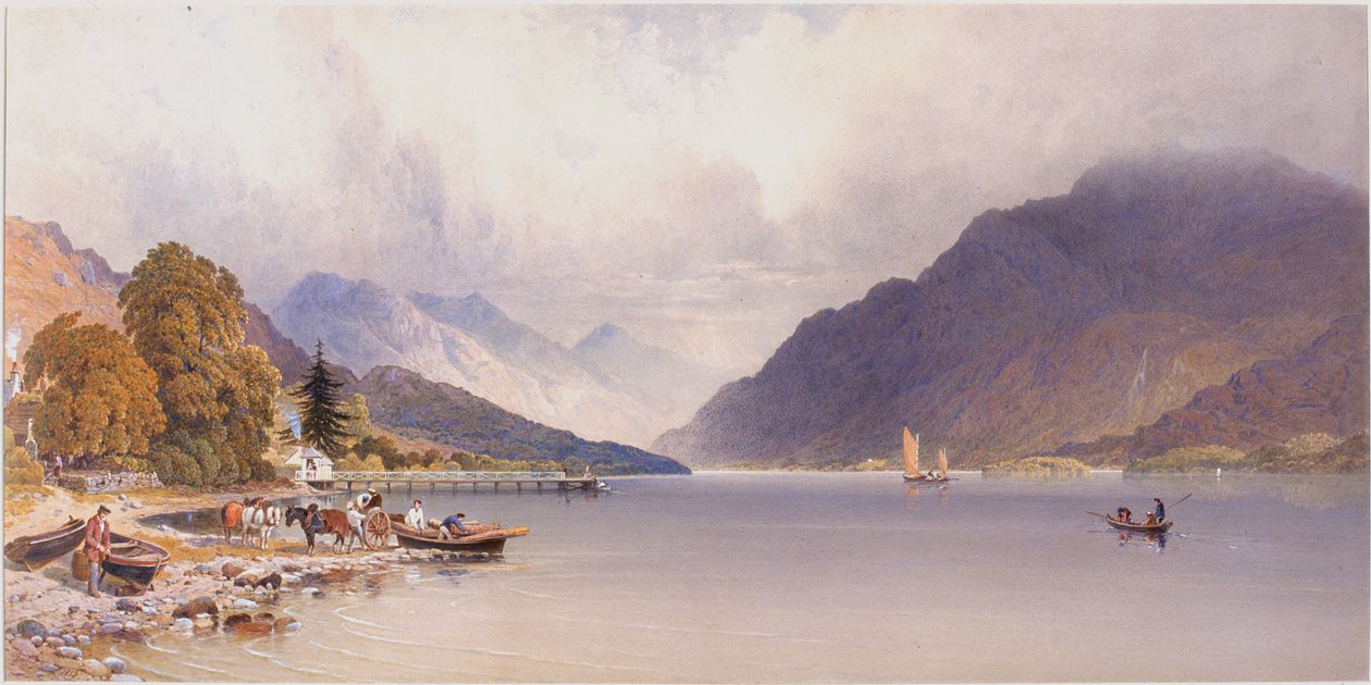 De pier bij Luss, Loch Lomond door Aaron Edwin Penley