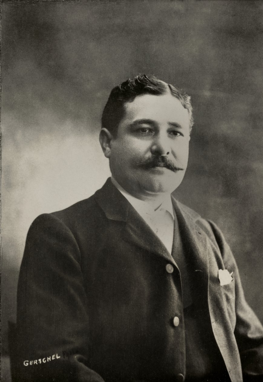 Portret van de schrijver Alphonse Daudet (foto) door Aaron Gerschel