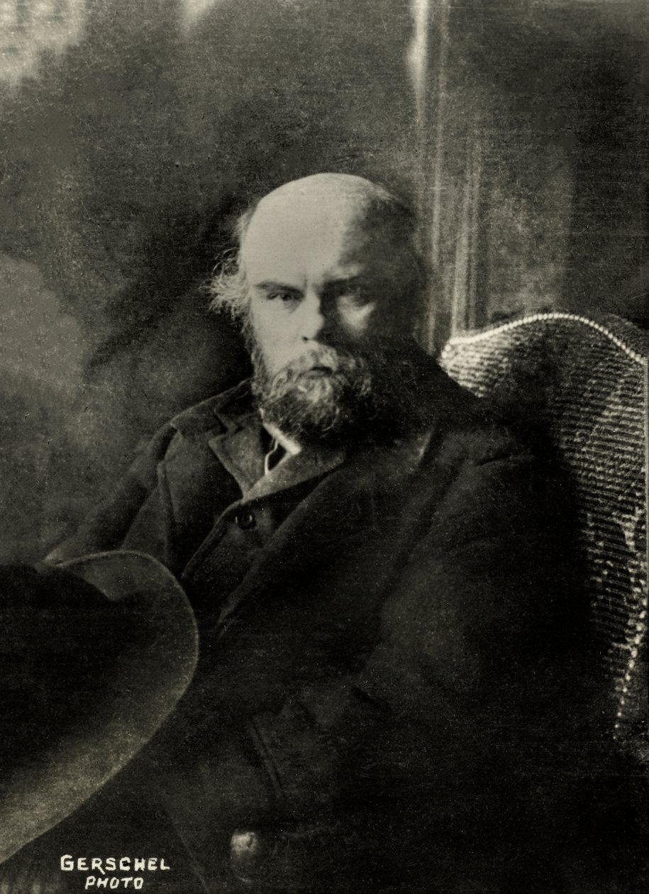 Portret van de schrijver Paul Verlaine (foto) door Aaron Gerschel