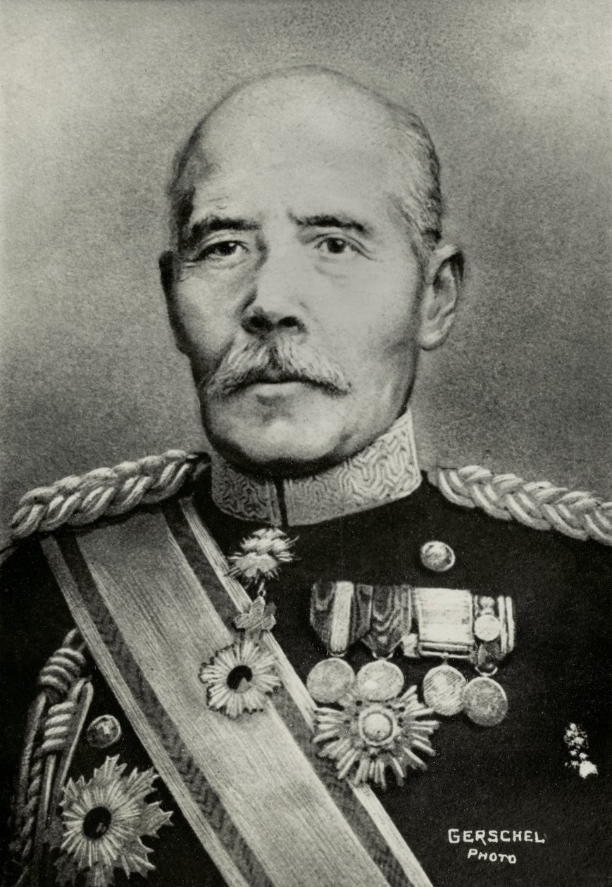 Portret van generaal Tamemoto Kuroki (foto) door Aaron Gerschel