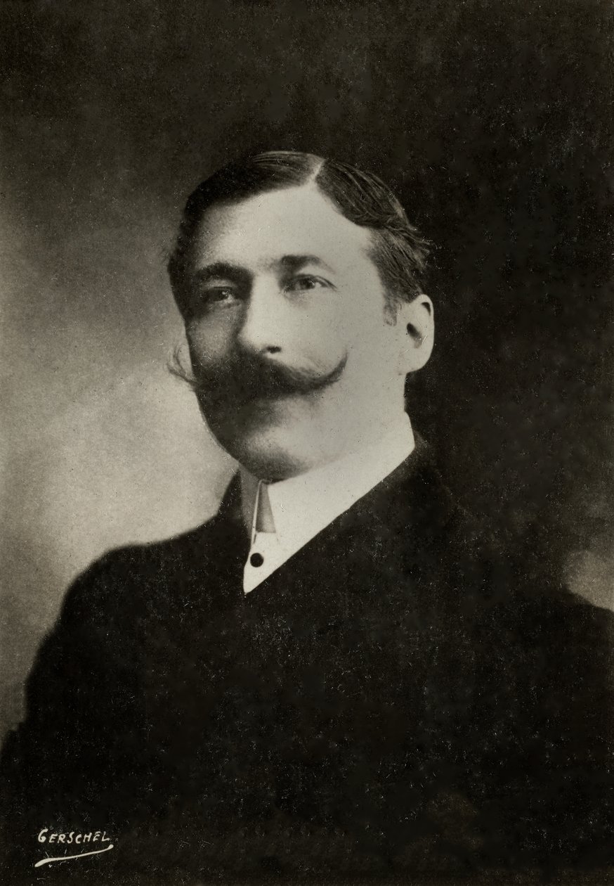 Portret van de Franse kunstenaar Armand Numes ( 1857 door Aaron Gerschel