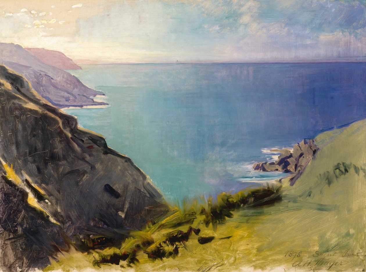 Cornische kliffen door Abbott Handerson Thayer