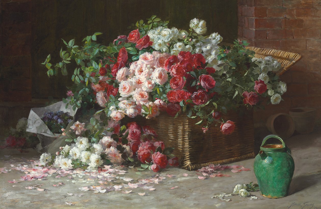 Mand met Rozen, ca. 1890 door Abbott Fuller Graves