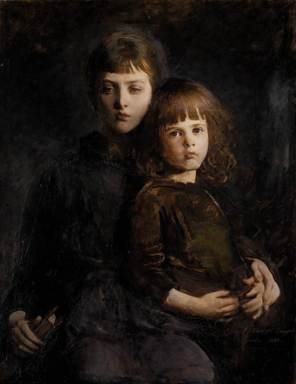 Broer en zus (Mary en Gerald Thayer) door Abbott Handerson Thayer
