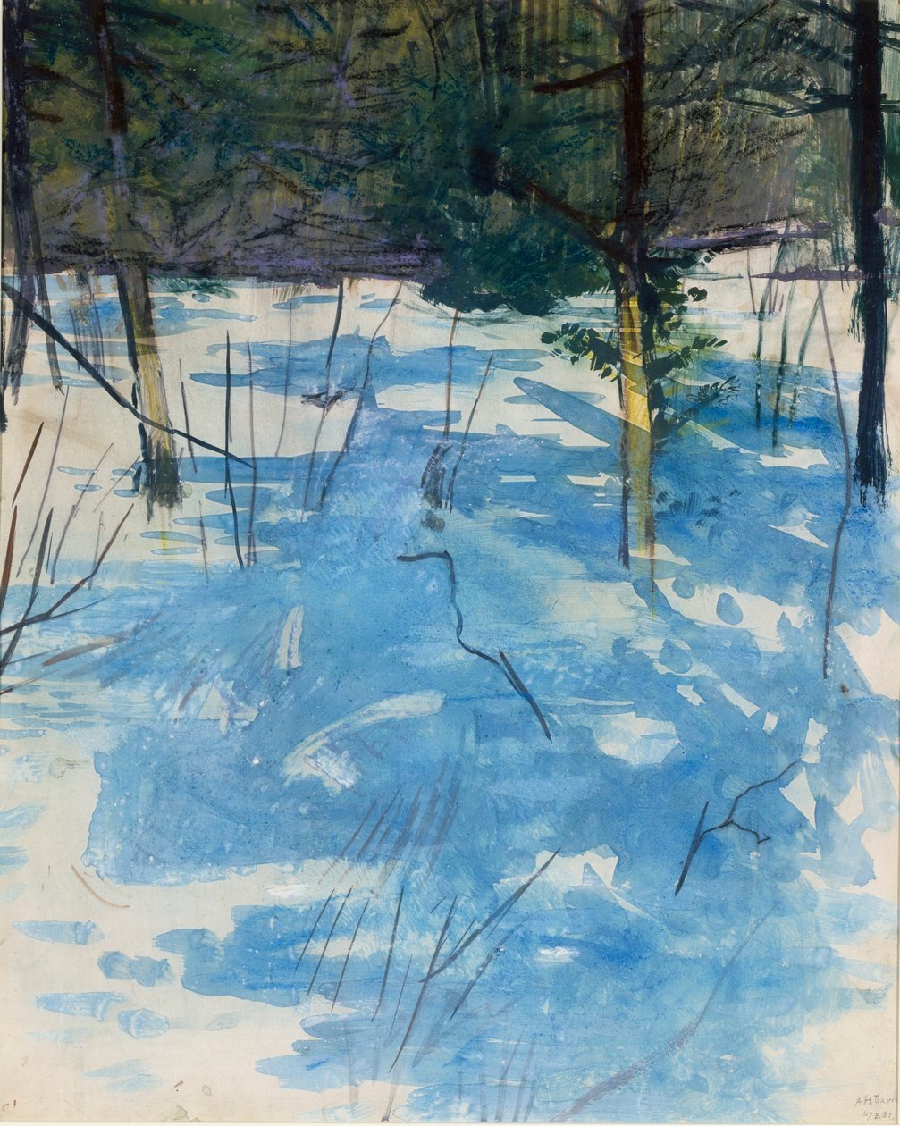 Winter, Monadnock door Abbott Handerson Thayer