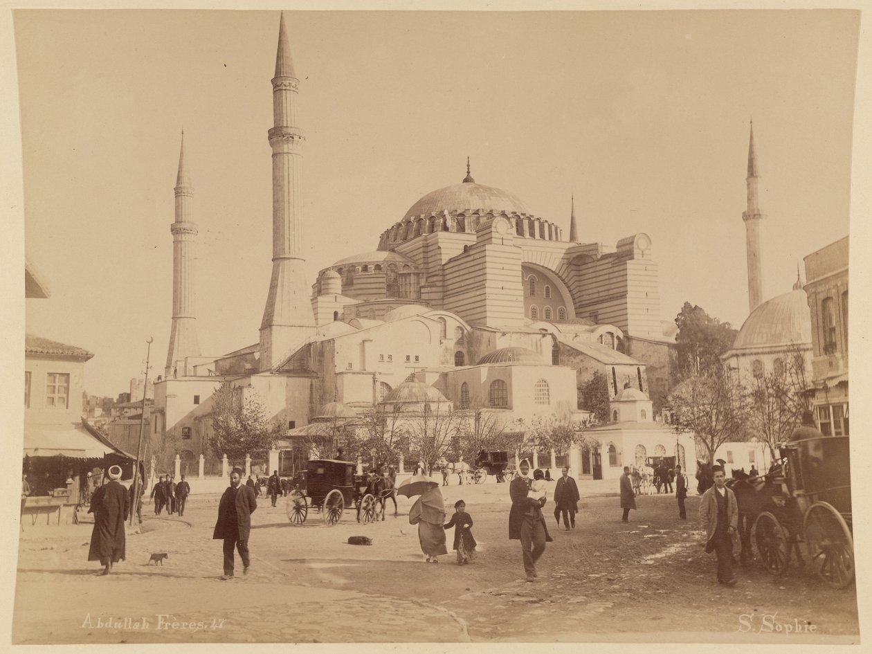Sancta Sophia door Abdullah Frères