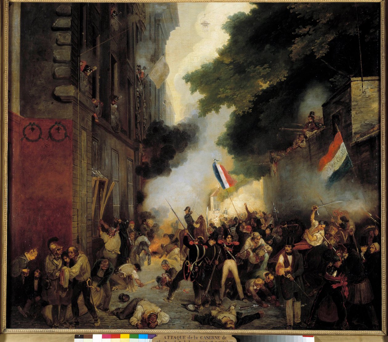 Episode van de Revolutie van 1830, Julidag: Aanval op de kazerne in de Babylonstraat op 29 juli door Abel Lordon
