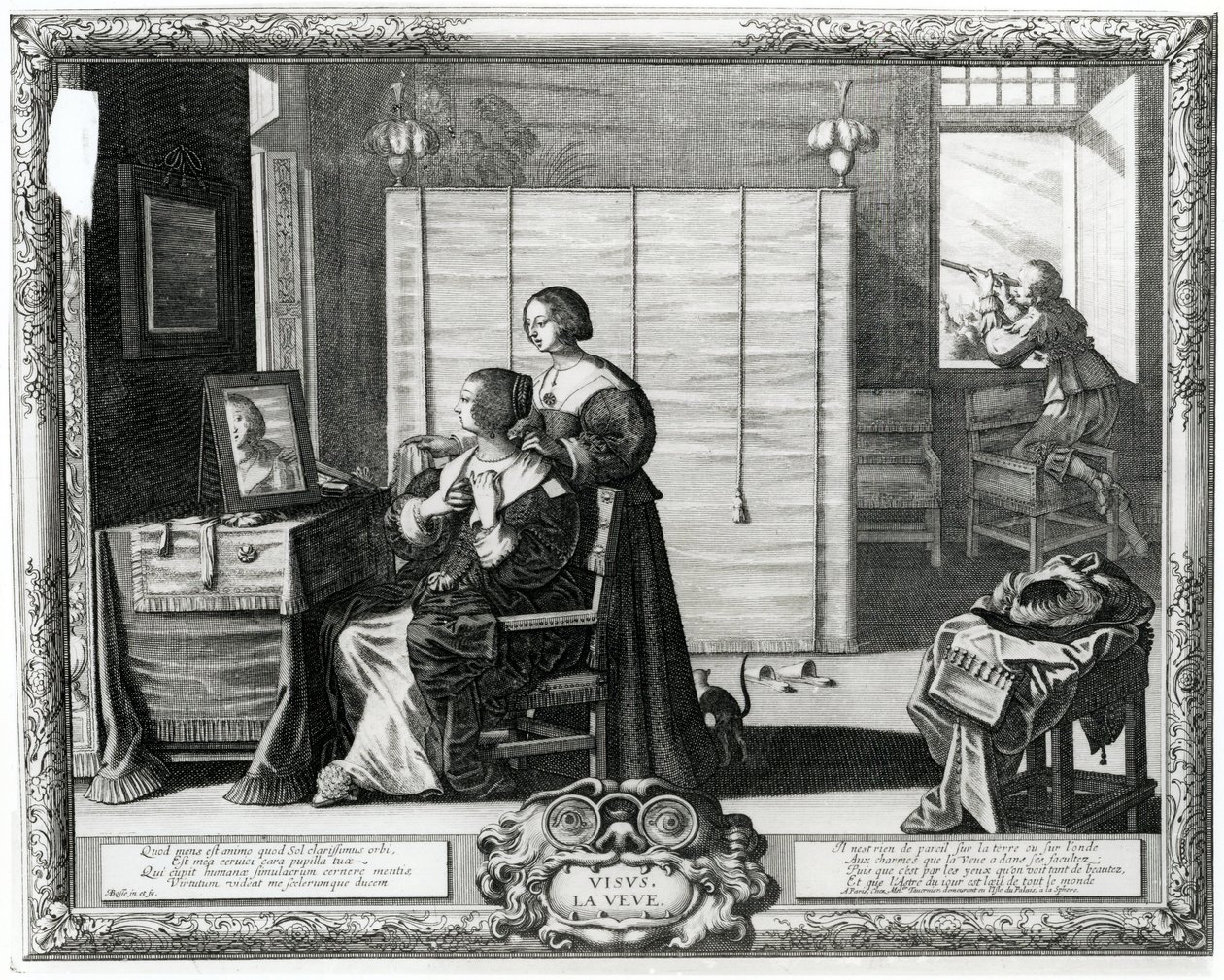 Visus La Veve, 17e Eeuw door Abraham Bosse