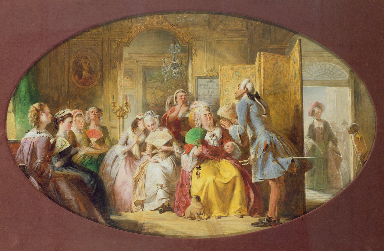 De Les in het gebruik van de Waaier door Abraham Solomon