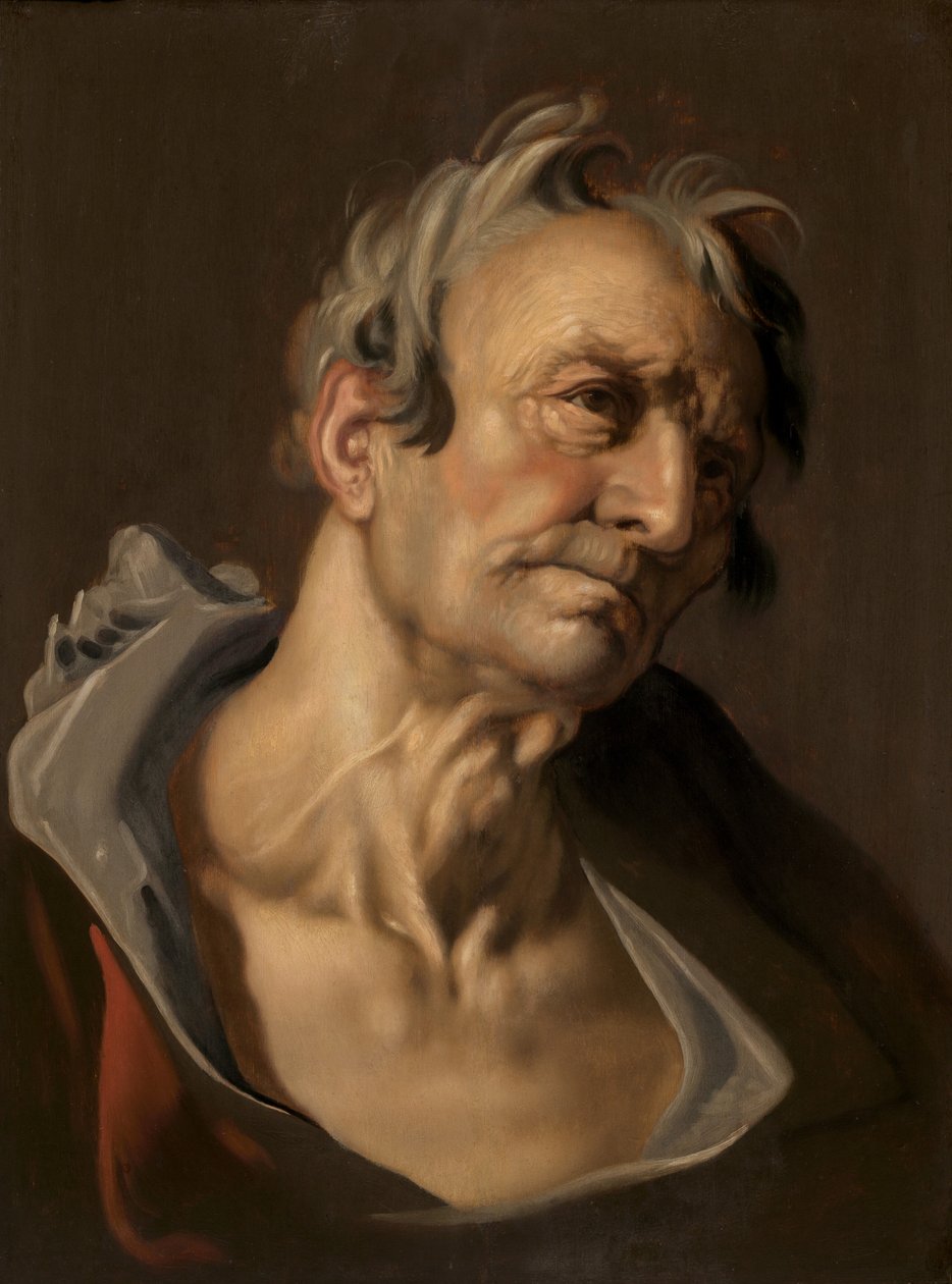 Hoofd van een Oude Man, laat 16e-begin 17e eeuw door Abraham Bloemaert
