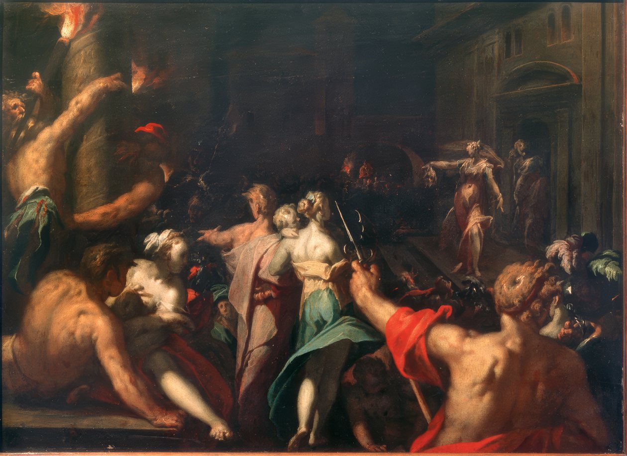Judith toont het hoofd van Holofernes door Abraham Bloemaert