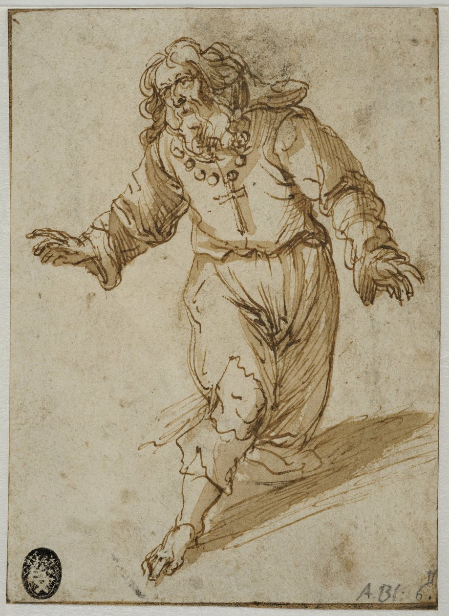 Knielende man door Abraham Bloemaert
