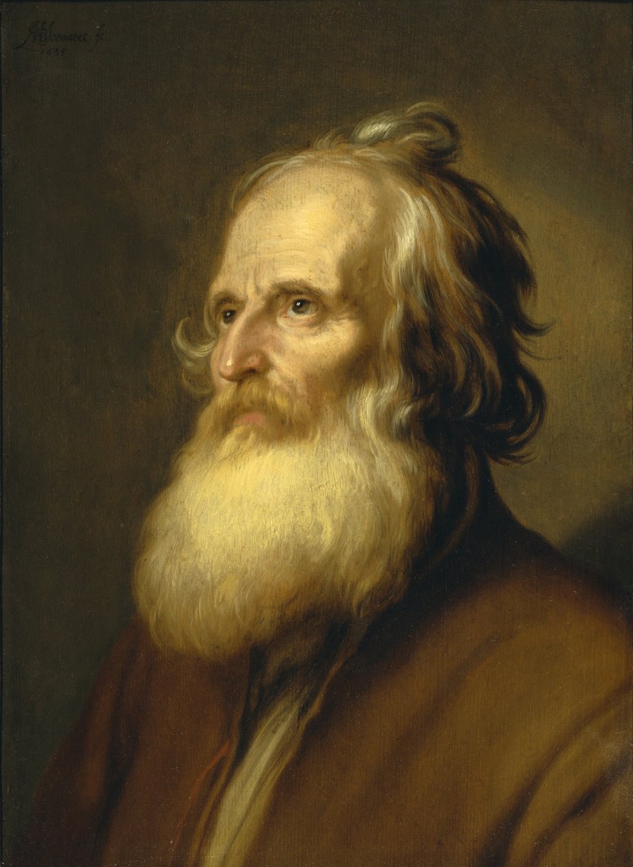 Oude man door Abraham Bloemaert