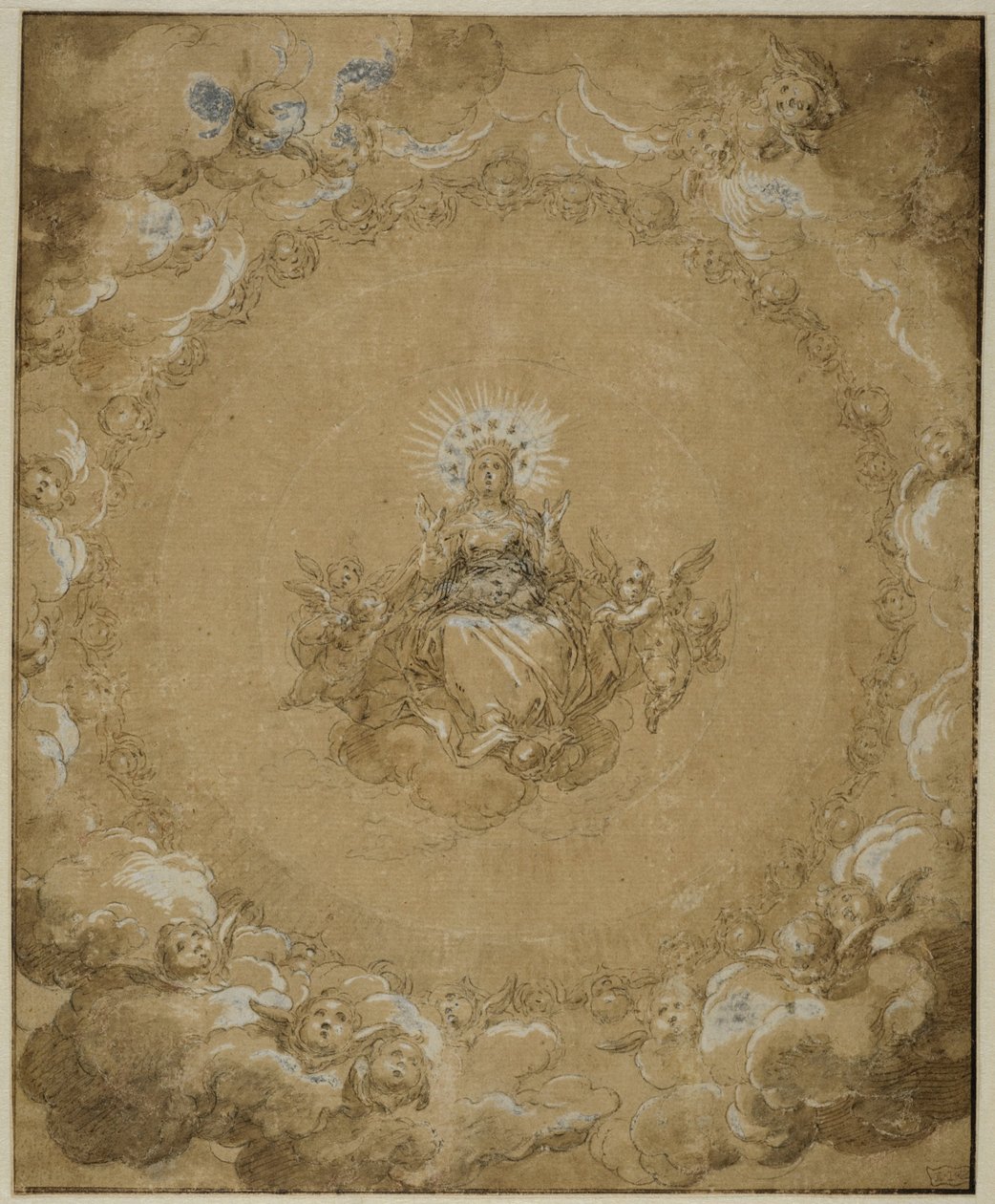 De Maagd in heerlijkheid door Abraham Bloemaert