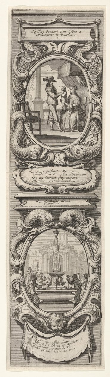 Allegorieën ter ere van de geboorte van de Dauphin door Abraham Bosse