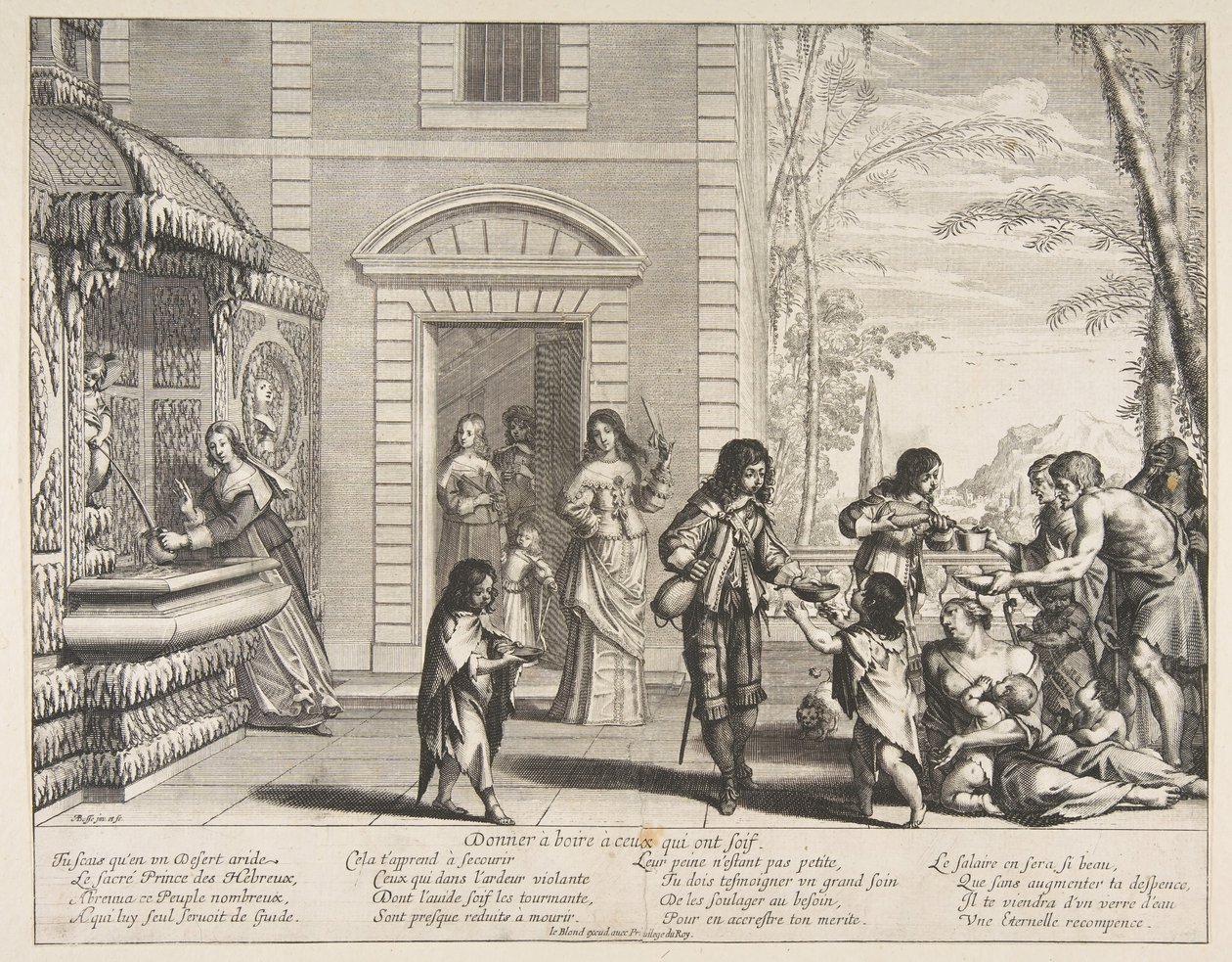 Drink geven aan de dorstigen door Abraham Bosse