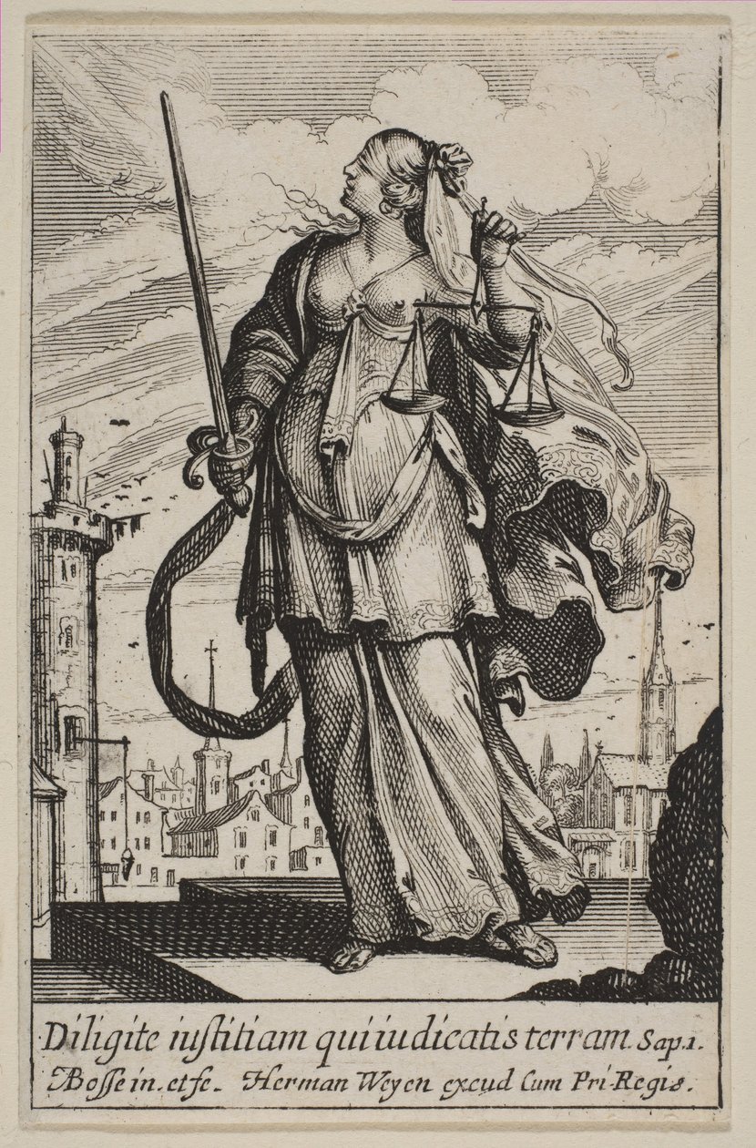 Gerechtigheid, 1636 door Abraham Bosse