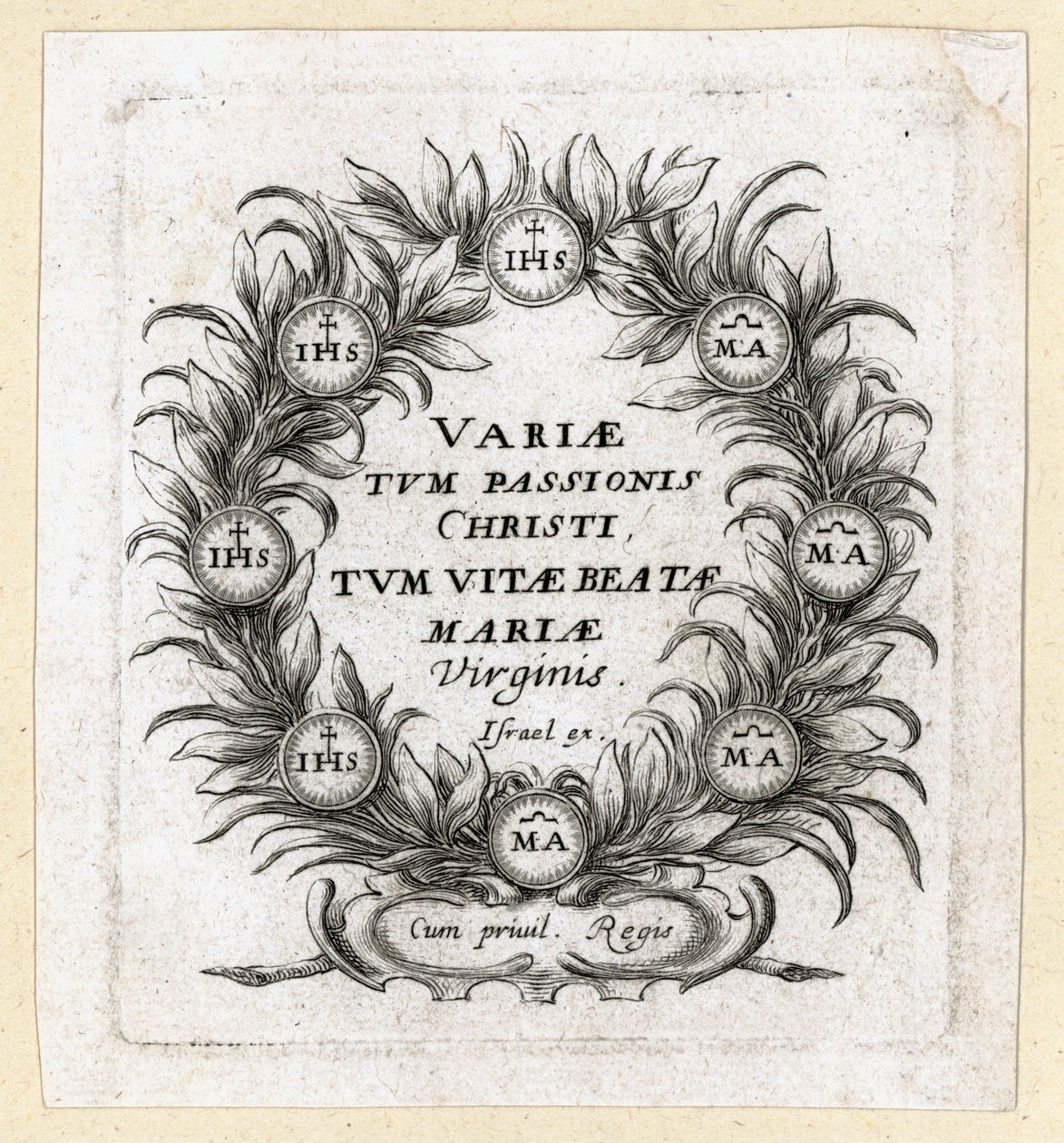 De wonderen van de passie. Fronticpiece voor Callot