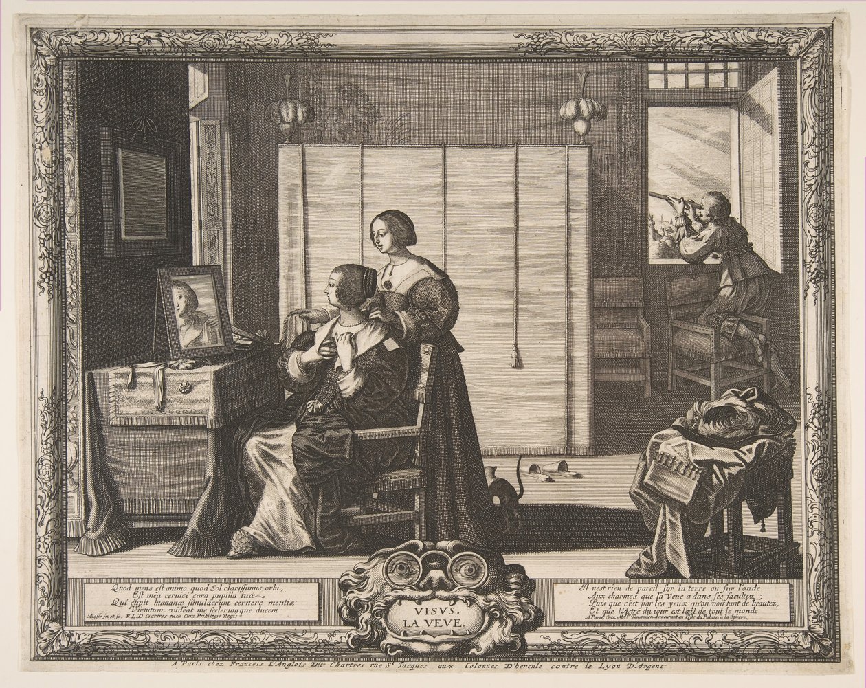 Gezicht, 1635-38 door Abraham Bosse