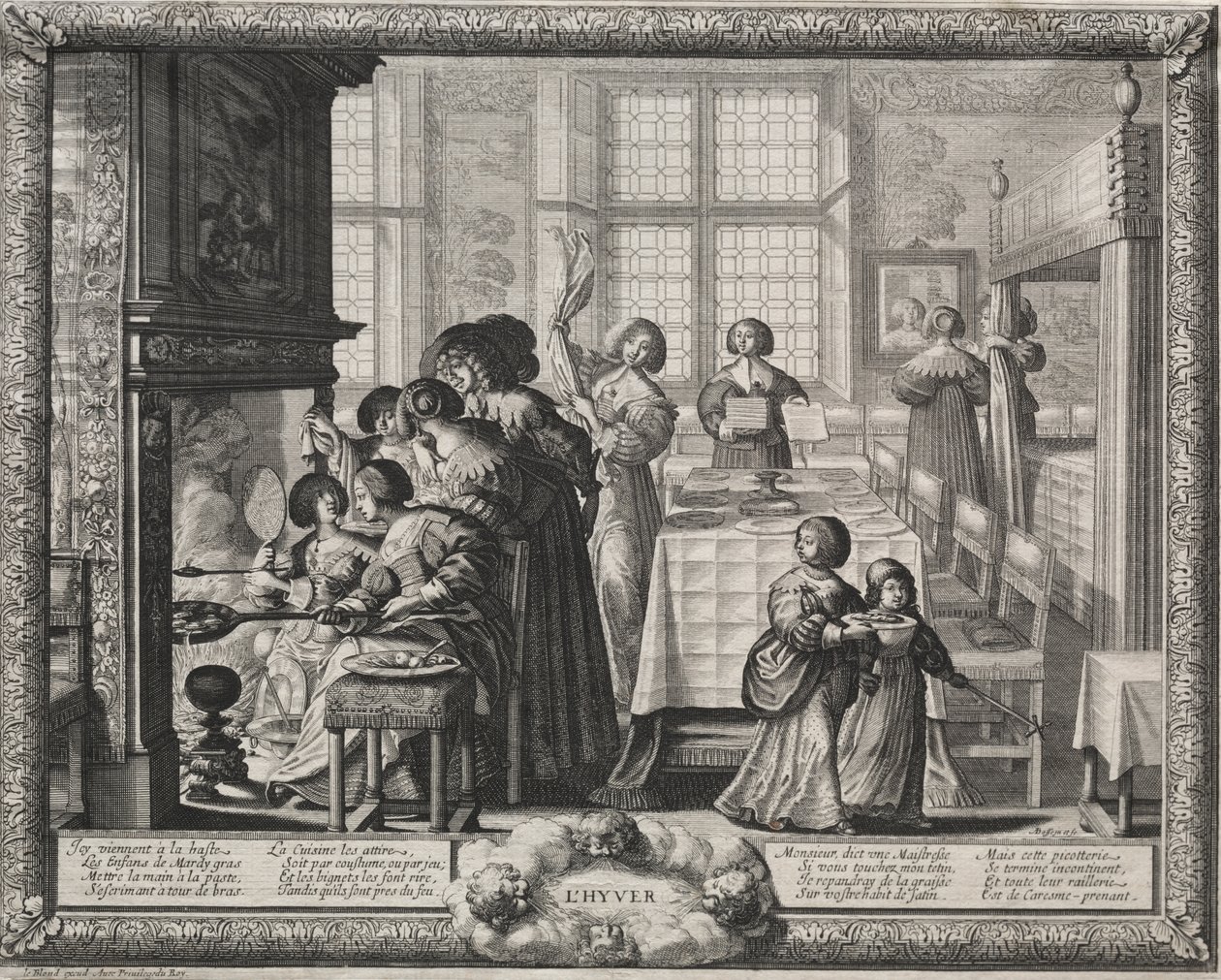 De Vier Seizoenen: Winter door Abraham Bosse