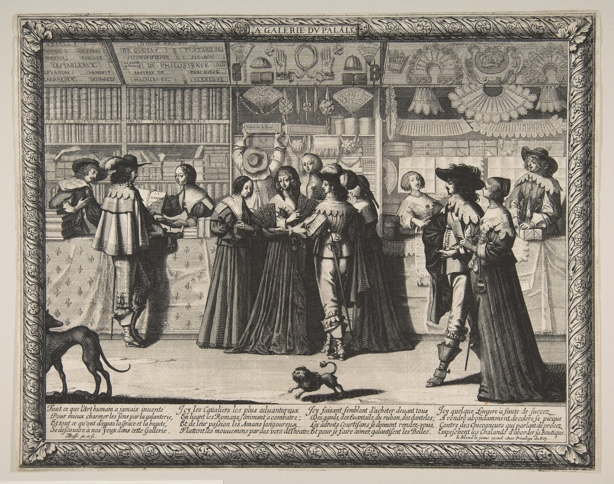 De Galerij van het Paleis van Justitie, ca. 1638 door Abraham Bosse