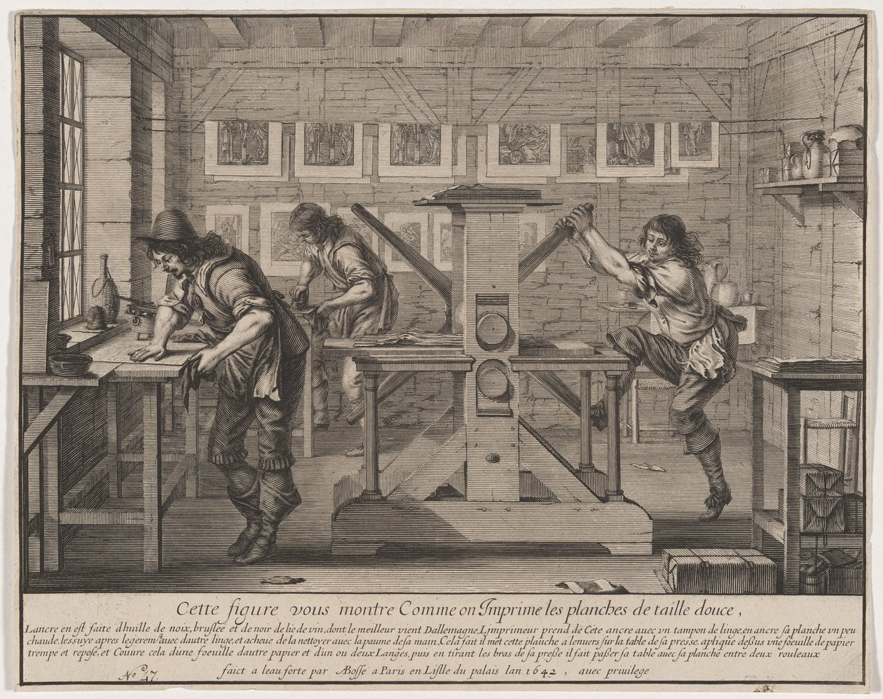 De diepdrukdrukkers door Abraham Bosse