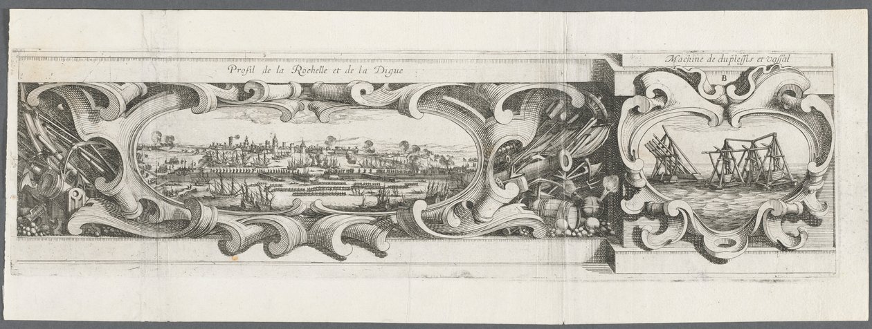 Het Beleg van La Rochelle: Plaat 16, 1628-1630 door Abraham Bosse