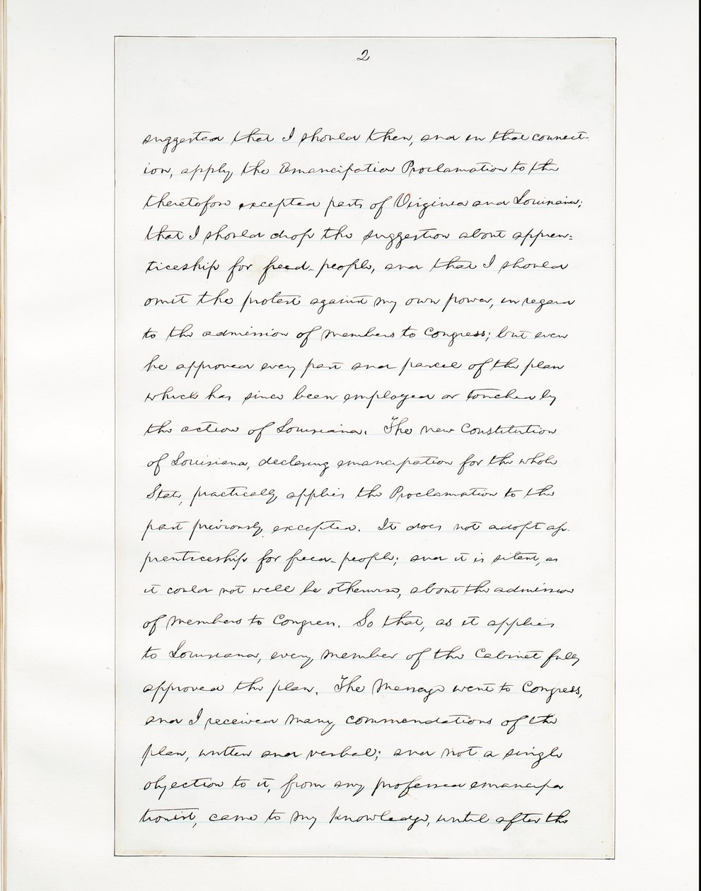 Handschrift van Lincoln