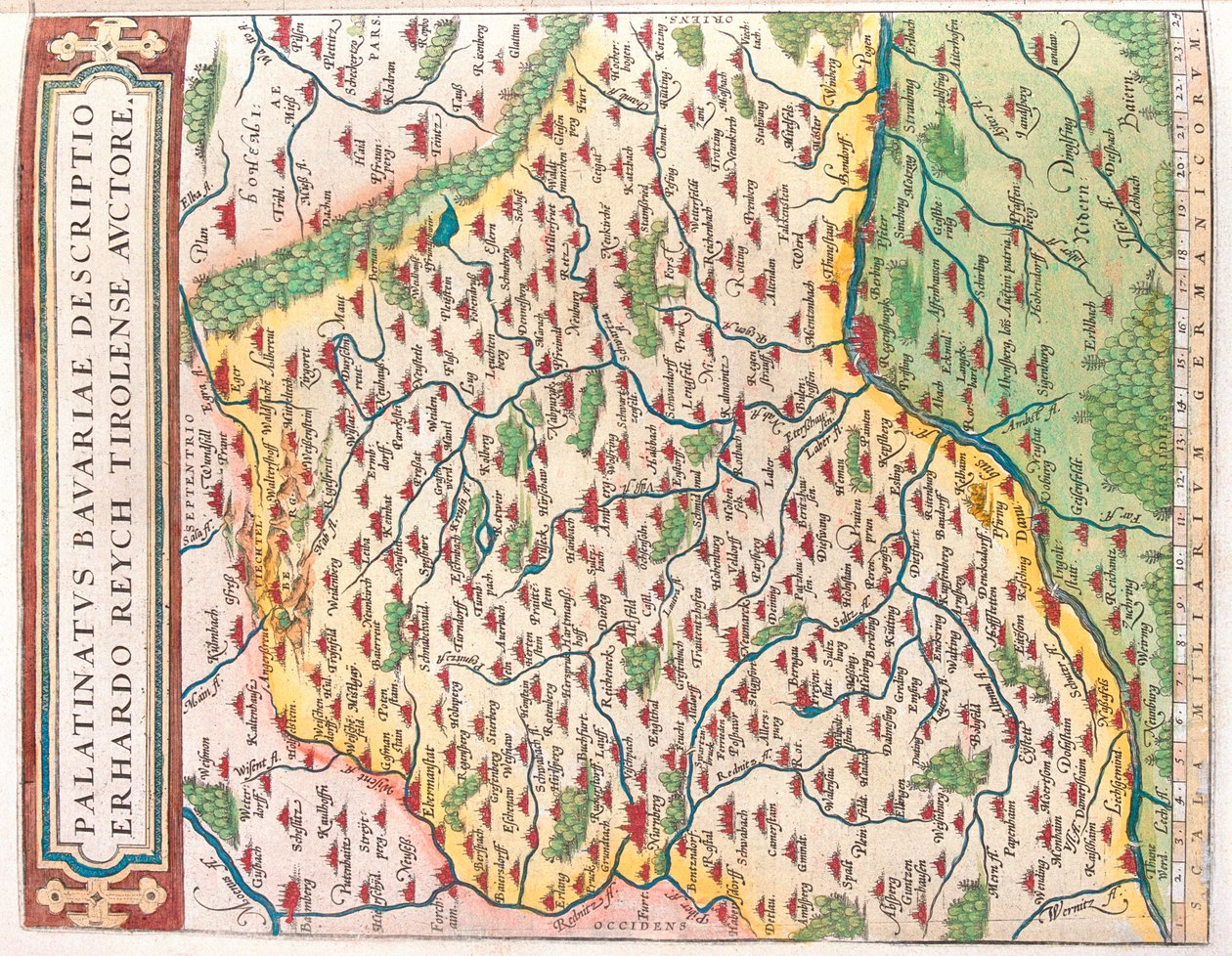 Staat: Beieren, Duitsland door Abraham Ortelius