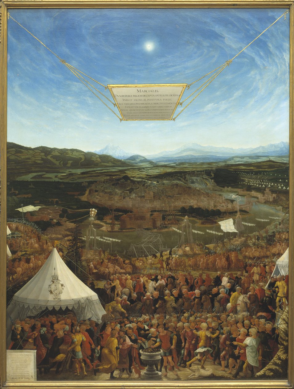 Mucius Scaevola voor Porsenna door Abraham Schöpfer