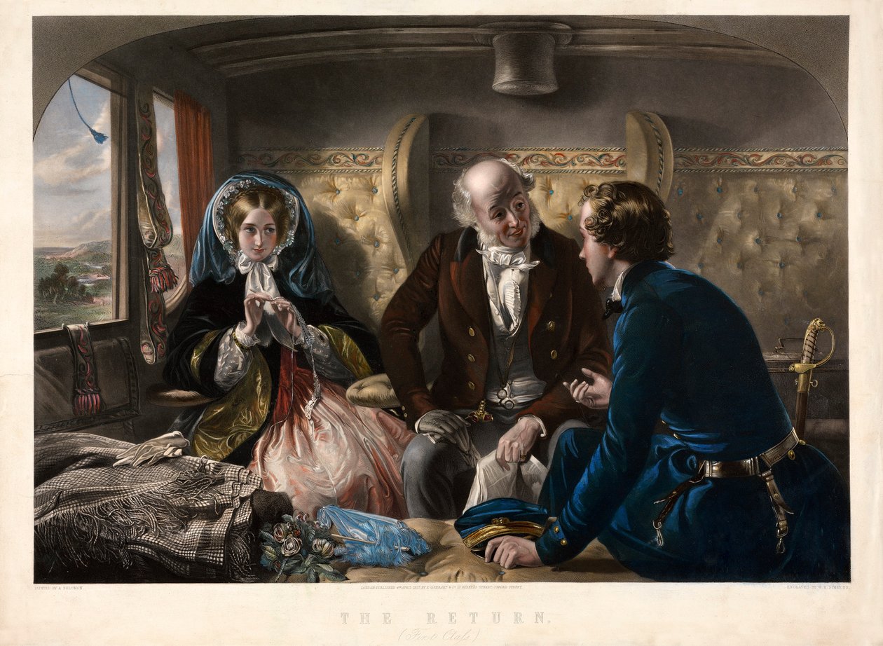 De Terugkeer Eerste Klas, uitgegeven 1857 door Abraham Solomon